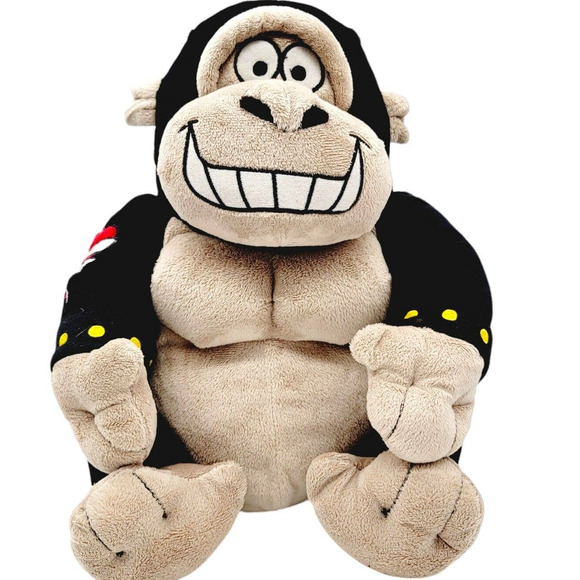 Dan Dee Smiling Gorilla w/ Wild Thing Tattoo 2011 Plush Stuffed Animal 15" - Picture 1 of 8